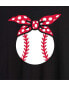 ფოტო #3 პროდუქტის Hybrid Apparel Trendy Juniors Baseball Graphic Oversized Tee