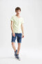 Фото #2 товара Футболка Defacto Slim Fit V Neck Short Sleeve