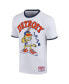 Men's White Garfield Detroit Baseball Ringer T-Shirt