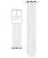 Фото #1 товара White Smooth Silicone Keeperless Band Compatible with 38/40/41mm Apple Watch