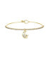 ფოტო #1 პროდუქტის Cubic Zirconia Moon Heart "Mom" Catch Tennis Bangle Bracelet