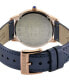 Фото #3 товара Часы Gevril Airolo Blue Leather Watch