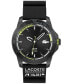 Men's Regatta Black Silicone Strap Watch 46mm