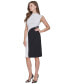 ფოტო #3 პროდუქტის Women's Colorblocked Sheath Dress