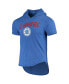 Фото #3 товара Men's Kawhi Leonard Heathered Royal LA Clippers Hoodie Tri-Blend T-shirt