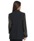Фото #2 товара Women's Organza-Sleeve One-Button Blazer