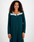 Women's Soft Knit Lace-Trim Nightgown, Created for Macy's Желтый, S - фото #3