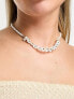 Фото #7 товара True Decadence flower pearl necklace in white