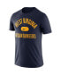 Фото #3 товара Men's Navy West Virginia Mountaineers Team Arch T-shirt