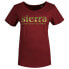 ფოტო #1 პროდუქტის SIERRA CLIMBING Burgundy short sleeve T-shirt