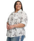 Фото #3 товара Plus Size Whimsical Woven Shirt, First@Macy’s