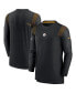 Фото #4 товара Men's Black Pittsburgh Steelers Sideline Player Uv Performance Long Sleeve T-shirt