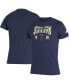 ფოტო #1 პროდუქტის Men's Navy Georgia Tech Yellow Jackets Along The Shadow Tri-Blend T-shirt