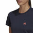 Фото #4 товара Футболка с коротким рукавом женская Adidas Aeroready Designed 2 Move Чёрный Синий