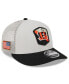 Фото #1 товара Men's Stone, Black Cincinnati Bengals 2023 Salute To Service Low Profile 9FIFTY Snapback Hat