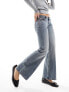 Фото #9 товара Weekday Nova low waist slim bootcut jeans in trove blue
