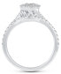 Фото #6 товара Кольцо Macy's Diamond Pear-Shaped Cluster Bridal Set