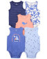 Фото #4 товара Baby 5-Pack Sea Print Tank Bodysuits 3M