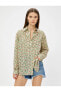 Фото #3 товара Рубашка от Котон с расслабленным кроем и оригинальным узором