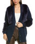 Фото #1 товара Stella Mccartney Texture Mix Wool Cardigan Women's Blue 38