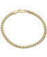 ფოტო #1 პროდუქტის Box Link Chain Bracelet in 14k Gold-Plated Sterling Silver