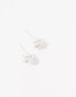 Seol + Gold sterling silver pearl and cubic zirconia stud earrings