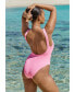 Фото #3 товара Women's Low-Back One-Piece Swimsuit