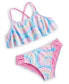 ფოტო #1 პროდუქტის Big Girls Hello Radiance Flounce Swimsuit, 2 Piece Set