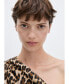 Фото #4 товара Women's Asymmetrical Animal Print Dress