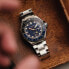 Фото #7 товара Наручные часы Gevril Men's Guggenheim Blue Leather Watch 40mm.