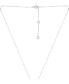 ფოტო #3 პროდუქტის Cubic Zirconia Heart Pendant Necklace in Sterling Silver, 16" + 2" extender, Created for Macy's