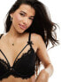 Фото #3 товара Boux Avenue Valentines Yonnia sexy eyelash lace balconette bra in black