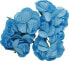Titanum Papierowe róże na druciku niebieskie 25mm 12szt