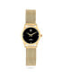 Фото #1 товара Women's 30mm Wafer Slim Gold Plated Case Watch with Mesh Band