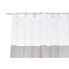 Shower Curtain Transparent 180 x 180 cm Grey Plastic PEVA (12 Units)