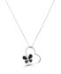 Macy's spinel Heart Butterfly Necklace (1/3 ct. t.w.) in Sterling Silver