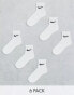 Nike Training Everyday Cushioned ankle socks 6 pack in white