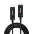 Фото #2 товара Lindy 5m Fibre Optic Hybrid USB Type C Video Cable - 5 m - USB C - USB C - Black