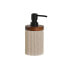 Soap Dispenser Home ESPRIT Brown Black Beige Resin Acacia 10 x 8 x 17,5 cm