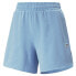 Фото #1 товара Puma Downtown High Waisted Shorts Womens Blue Casual Athletic Bottoms 53836193
