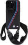 BMW BMW BMHCP15X23PSVTK iPhone 15 Pro Max 6.7" czarny/black hardcase M Edition Carbon Tricolor Lines & Strap