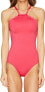 Фото #1 товара Kate Spade New York Women's 183934 Scalloped High Neck One Piece Swimsuit Size S