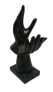 Фото #6 товара Skulptur 2 Hände Schwarz Marmoroptik