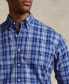 ფოტო #3 პროდუქტის Men's Big & Tall Plaid Stretch Poplin Shirt