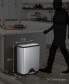 46-Liter Brushed Stainless Steel Dual Recycler Step Trash Can