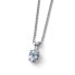 Charming Silver Necklace Smooth 61186 WHI (chain, pendant)