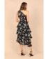 Фото #3 товара Women's Brigette One Shoulder Tiered Midi Dress