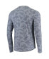 ფოტო #4 პროდუქტის Men's Navy New England Patriots Camo Performance Long Sleeve T-shirt