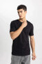 Фото #6 товара Erkek T-shirt M6606az/bk27 Black