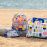 EUREKAKIDS Beach toiletry bag with transparent pink design